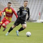09.04.2022 Kielce. Piłka nożna I Liga. Mecz Korona Kielce - Zagłębie Sosnowiec / Jarosław Kubalski / Radio Kielce