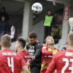 09.04.2022 Kielce. Piłka nożna I Liga. Mecz Korona Kielce - Zagłębie Sosnowiec / Jarosław Kubalski / Radio Kielce