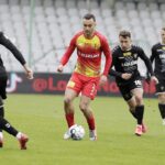 09.04.2022 Kielce. Piłka nożna I Liga. Mecz Korona Kielce - Zagłębie Sosnowiec / Jarosław Kubalski / Radio Kielce