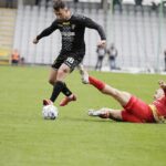 09.04.2022 Kielce. Piłka nożna I Liga. Mecz Korona Kielce - Zagłębie Sosnowiec / Jarosław Kubalski / Radio Kielce