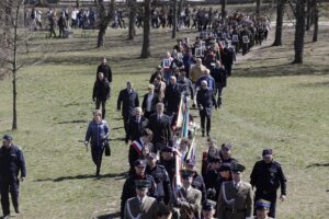 13.04.2022 Kielce. Marsz Katyński / Jarosław Kubalski / Radio Kielce