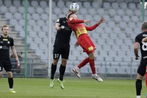 30.04.2022 Kielce Fortuna 1 Liga. Mecz Korona Kielce - Górnik Polkowice / Jarosław Kubalski / Radio Kielce