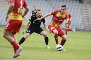 30.04.2022 Kielce Fortuna 1 Liga. Mecz Korona Kielce - Górnik Polkowice / Jarosław Kubalski / Radio Kielce