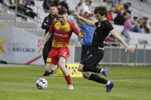 30.04.2022 Kielce Fortuna 1 Liga. Mecz Korona Kielce - Górnik Polkowice / Jarosław Kubalski / Radio Kielce