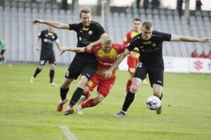 30.04.2022 Kielce Fortuna 1 Liga. Mecz Korona Kielce - Górnik Polkowice / Jarosław Kubalski / Radio Kielce