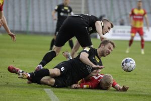 30.04.2022 Kielce Fortuna 1 Liga. Mecz Korona Kielce - Górnik Polkowice / Jarosław Kubalski / Radio Kielce