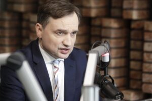 04.04.2022 Radio Kielce. Minister sprawiedliwości Zbigniew Ziobro / Jarosław Kubalski / Radio Kielce