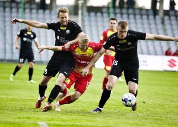 30.04.2022. Kielce. Mecz Korona Kielce -  Górnik Polkowice / Jarosław Kubalski / Radio Kielce