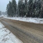 01.04.2022. Miejsce budowy ronda przy zjeździe do ośrodka Polanika w Zagnańsku / Wiktor Taszłow / Radio Kielce