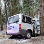 2.04.2022. Muszynka. Wypadek busa / KM PSP w Nowym Sączu