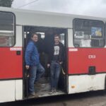 09.04.2022. Ostrowiec Św. Pożegnanie autobusów / Emilia Sitarska / Radio Kielce