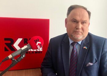 21.04.2022. Sandomierz. Rozmowa Dnia. Na zdjęciu: Marek Kwitek - poseł PiS / Grażyna Szlęzak-Wójcik / Radio Kielce