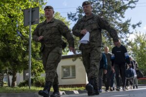 28.05.2022. Kielce. Wcielenie ochotników do WOT / ppor. Daniel Woś / 10. Świętokrzyska Brygada Obrony Terytorialnej