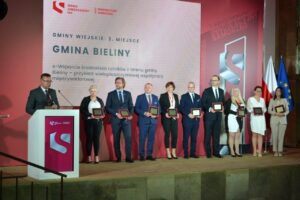 26.05.2022. Warszawa. III edycja konkursu Innowacyjny Samorząd. Na zdjeciu (po lewej): Sławomir Kopacz - wójt Bielin / Urząd Gminy Bieliny