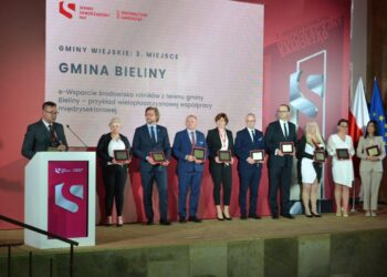 26.05.2022. Warszawa. III edycja konkursu Innowacyjny Samorząd. Na zdjeciu (po lewej): Sławomir Kopacz - wójt Bielin / Urząd Gminy Bieliny