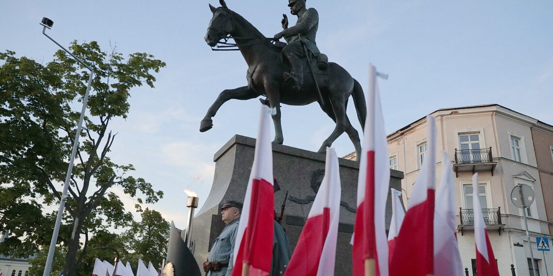 12.05.2022. Kielce. Uroczystości w związane z 87. rocznicą śmierci Józefa Piłsudskiego /  Fot. Wiktor Taszłow - Radio Kielce