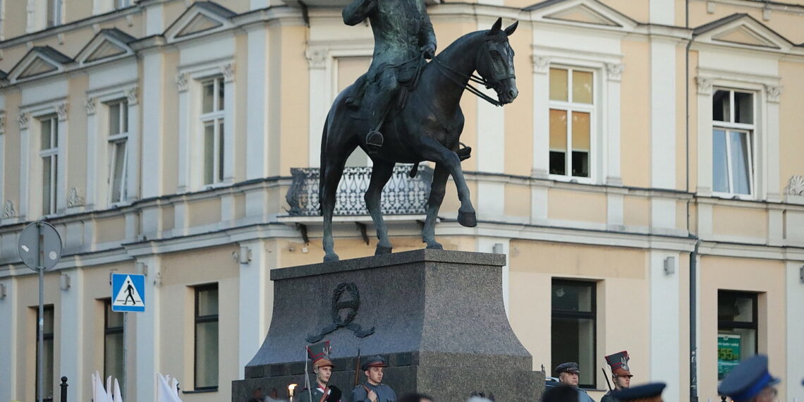 12.05.2022. Kielce. Uroczystości w związane z 87. rocznicą śmierci Józefa Piłsudskiego /  Fot. Wiktor Taszłow - Radio Kielce