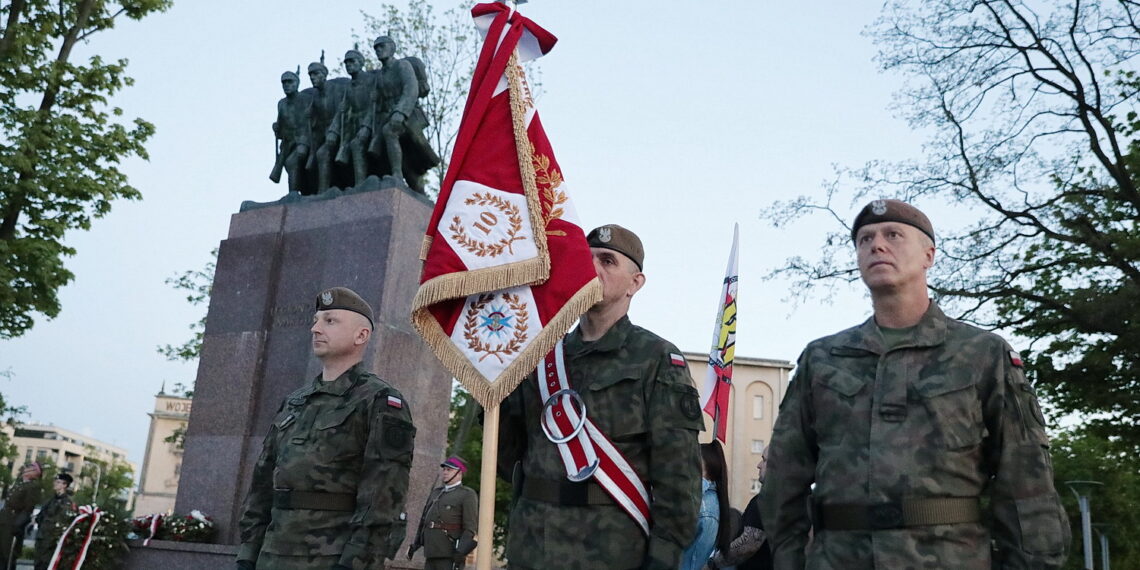 12.05.2022. Kielce. Uroczystości w związane z 87. rocznicą śmierci Józefa Piłsudskiego /  Fot. Wiktor Taszłow - Radio Kielce