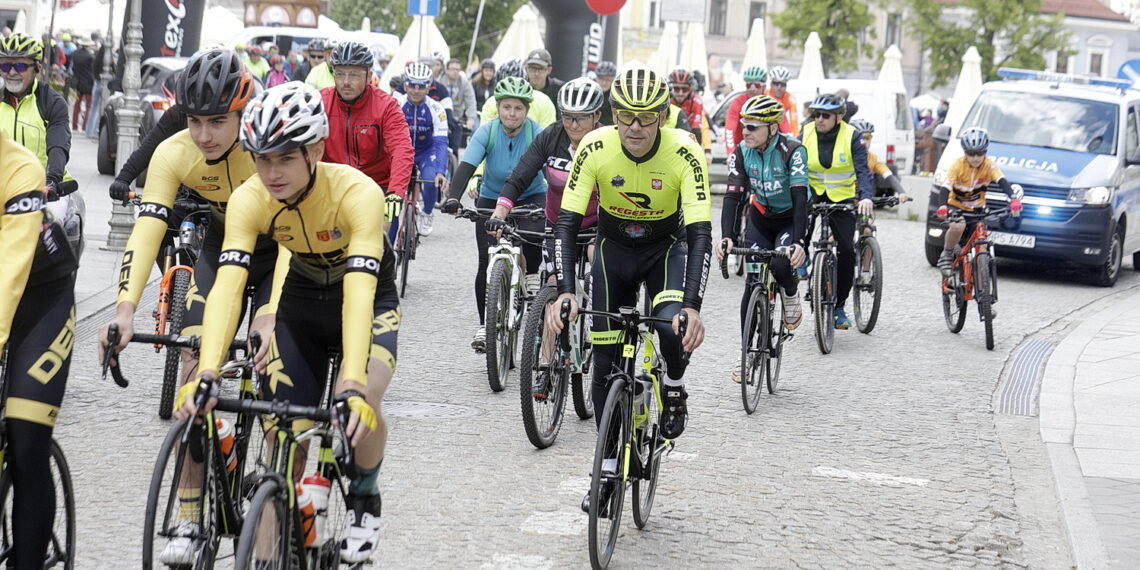 29.05.2022 Kielce. Rynek.  I Świętokrzyski Dzień Roweru