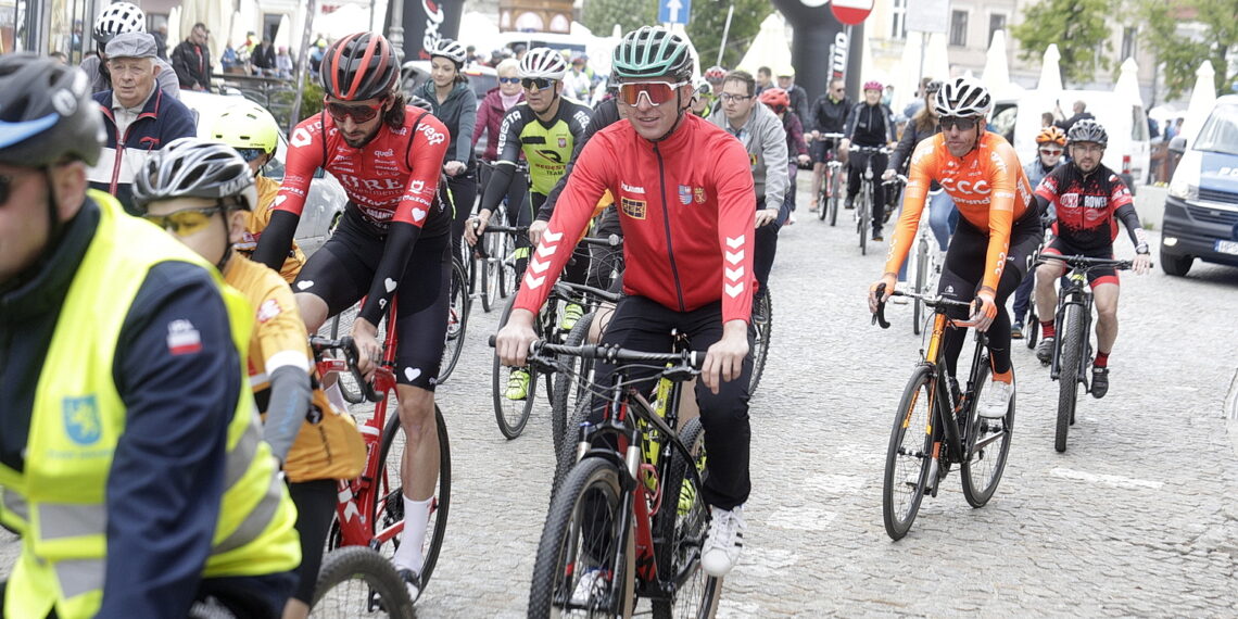 29.05.2022 Kielce. Rynek.  I Świętokrzyski Dzień Roweru