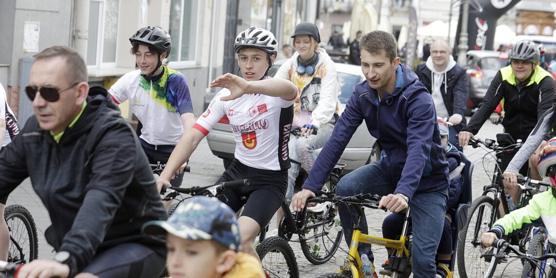 29.05.2022 Kielce. Rynek.  I Świętokrzyski Dzień Roweru