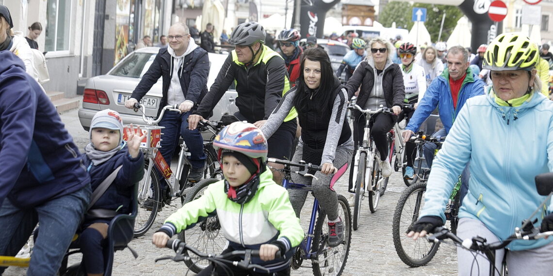 29.05.2022 Kielce. Rynek.  I Świętokrzyski Dzień Roweru