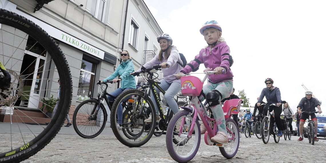 29.05.2022 Kielce. Rynek.  I Świętokrzyski Dzień Roweru