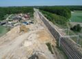 19.05.2022. Budowa linii kolejowej nr 582 Czarnca - Włoszczowa Północna / Fot. Jarosław Kubalski - Radio Kielce