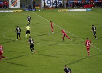 06.05.2022. Opole. Mecz 32. kolejki Fortuna 1 Ligi: Odra Opole - Korona Kielce / Sebastian Kalwat / Radio Kielce