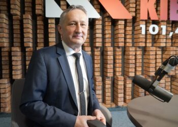 10.05.2022. Kielce. Rozmowa Dnia. Na zdjęciu: Zbigniew Koniusz - wojewoda świętokrzyski / Kamil Król / Radio Kielce