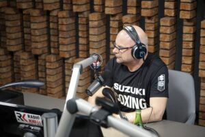 27.05.2022. Kielce. Sportowa Debata Radia Kielce. Na zdjęciu: Rafał Szymczyk - Radio Kielce / Dionizy Krawczyński / Radio Kielce