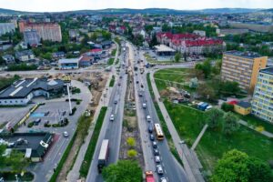 09.05.2022. Kielce. Skrzyżowanie alei Solidarności i alei Tysiąclecia Państwa Polskiego / Jarosław Kubalski / Radio Kielce