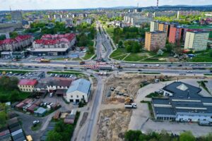 09.05.2022. Kielce. Skrzyżowanie alei Solidarności i alei Tysiąclecia Państwa Polskiego / Jarosław Kubalski / Radio Kielce