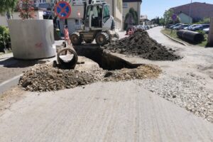 19.05.2022. Pińczów. Remont ul. Armii Krajowej / UMiG Pińczów