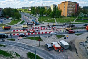 09.05.2022. Kielce. Skrzyżowanie alei Solidarności i alei Tysiąclecia Państwa Polskiego / Jarosław Kubalski / Radio Kielce