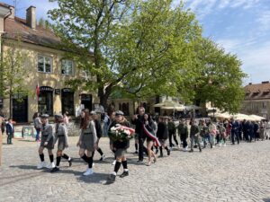 03.05.2022. Sandomierz. Uroczystości rocznicy Konstytucji 3 Maja / Grażyna Szlęzak-Wójcik / Radio Kielce