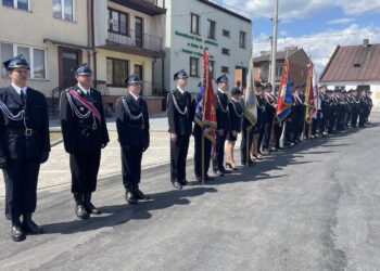 08.05.2022. Koprzywnica. Jubileusz 110-lecia Ochotniczej Straży Pożarnej w Koprzywnicy / Grażyna Szlęzak-Wójcik / Radio Kielce