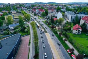 09.05.2022. Kielce. Skrzyżowanie alei Solidarności i alei Tysiąclecia Państwa Polskiego / Jarosław Kubalski / Radio Kielce