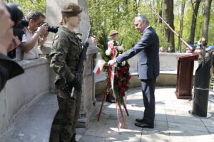 03.05.2022. Kielce. Obchody Święta Konstytucji 3 Maja. Na zdjęciu: Zbigniew Koniusz - wojewoda świętokrzyski / Wiktor Taszłow / Radio Kielce