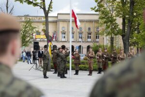 09.05.2022. Kielce. Uroczystości 77. rocznicy zakończenia II wojny światowej / Wiktor Taszłow / Radio Kielce