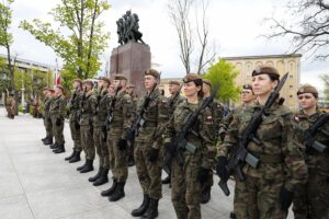 09.05.2022. Kielce. Uroczystości 77. rocznicy zakończenia II wojny światowej / Wiktor Taszłow / Radio Kielce