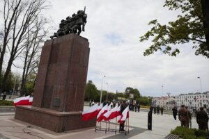 09.05.2022. Kielce. Uroczystości 77. rocznicy zakończenia II wojny światowej / Wiktor Taszłow / Radio Kielce