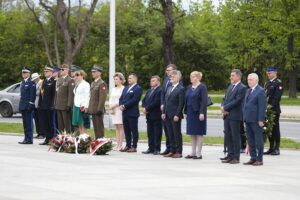 09.05.2022. Kielce. Uroczystości 77. rocznicy zakończenia II wojny światowej / Wiktor Taszłow / Radio Kielce