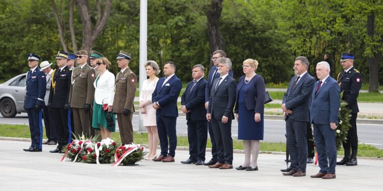 09.05.2022. Kielce. Uroczystości 77. rocznicy zakończenia II wojny światowej / Wiktor Taszłow / Radio Kielce