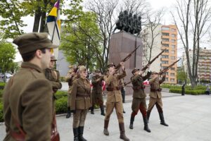 09.05.2022. Kielce. Uroczystości 77. rocznicy zakończenia II wojny światowej / Wiktor Taszłow / Radio Kielce