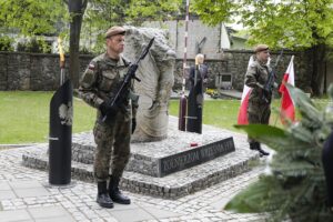 09.05.2022. Kielce. Uroczystości 77. rocznicy zakończenia II wojny światowej / Wiktor Taszłow / Radio Kielce