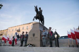 12.05.2022. Kielce. Uroczystości w związane z 87. rocznicą śmierci Józefa Piłsudskiego / Wiktor Taszłow / Radio Kielce