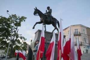 12.05.2022. Kielce. Uroczystości w związane z 87. rocznicą śmierci Józefa Piłsudskiego / Wiktor Taszłow / Radio Kielce