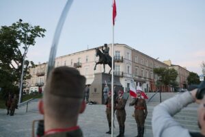 12.05.2022. Kielce. Uroczystości w związane z 87. rocznicą śmierci Józefa Piłsudskiego / Wiktor Taszłow / Radio Kielce