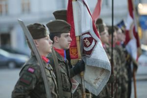 12.05.2022. Kielce. Uroczystości w związane z 87. rocznicą śmierci Józefa Piłsudskiego / Wiktor Taszłow / Radio Kielce